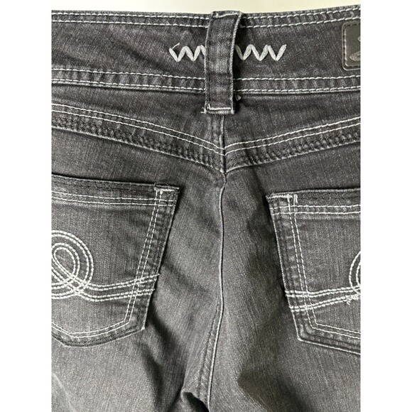 Seven7 Jeans Women's Size 8 Skinny Dark Wash Five Pockets Stretch Denim Black - Picture 9 of 13